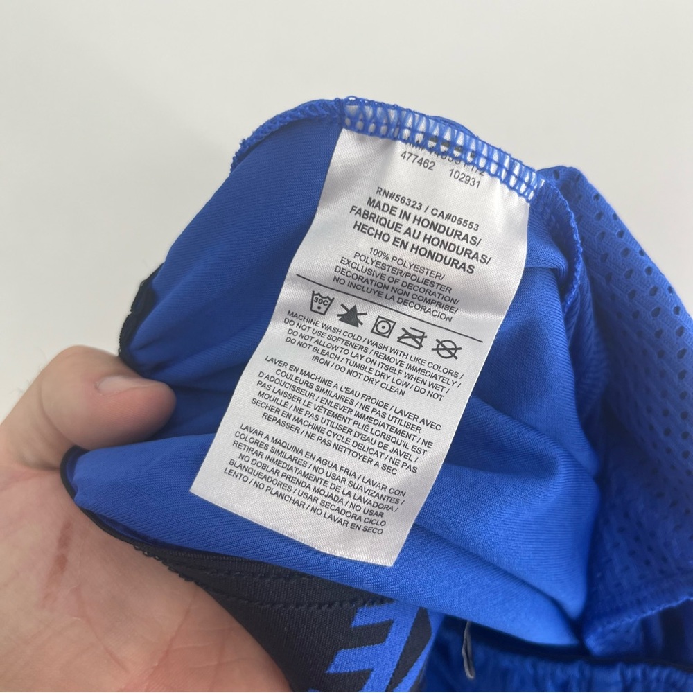 Nike Dri-Fit Shorts Mens Small Blue Mesh Basketball Athletic Running Stretch Gym - Picture 5 of 8